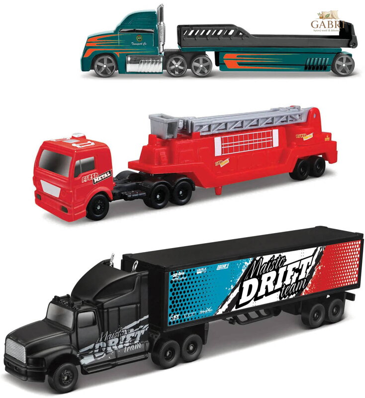 MAISTO Auto nákladní Highway Haulers kovový tahač různé druhy