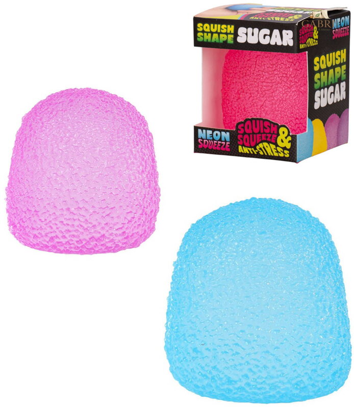Neon squeeze sugar mačkací strečová cukrová homole antistresová