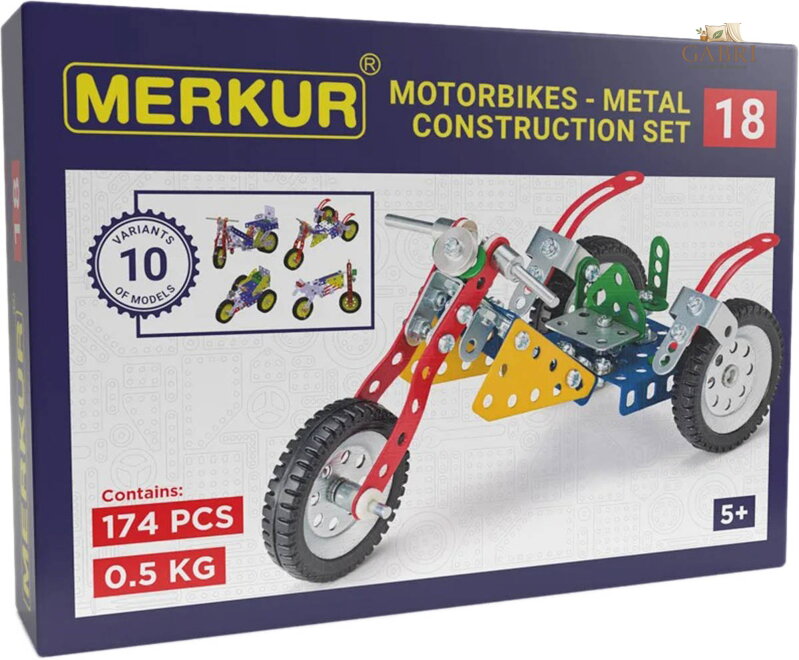 MERKUR 018 Motocykly * KOVOVÁ STAVEBNICE *
