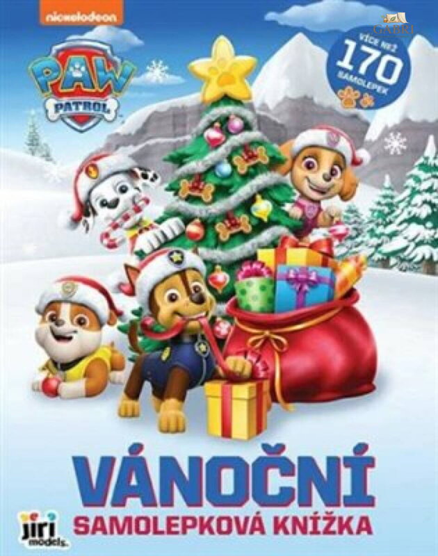 JIRI MODELS Knížka samolepková vánoční Tlapková Patrola (Paw Patrol)
