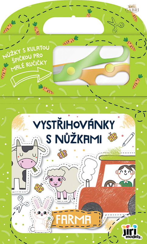 JIRI MODELS Vystřihovánky s nůžkami Farma sešit s aktivitami