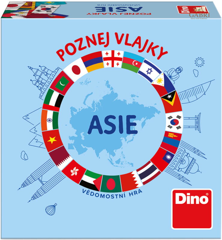 DINO Hra Poznej vlajky Asie karetní *SPOLEČENSKÉ HRY*