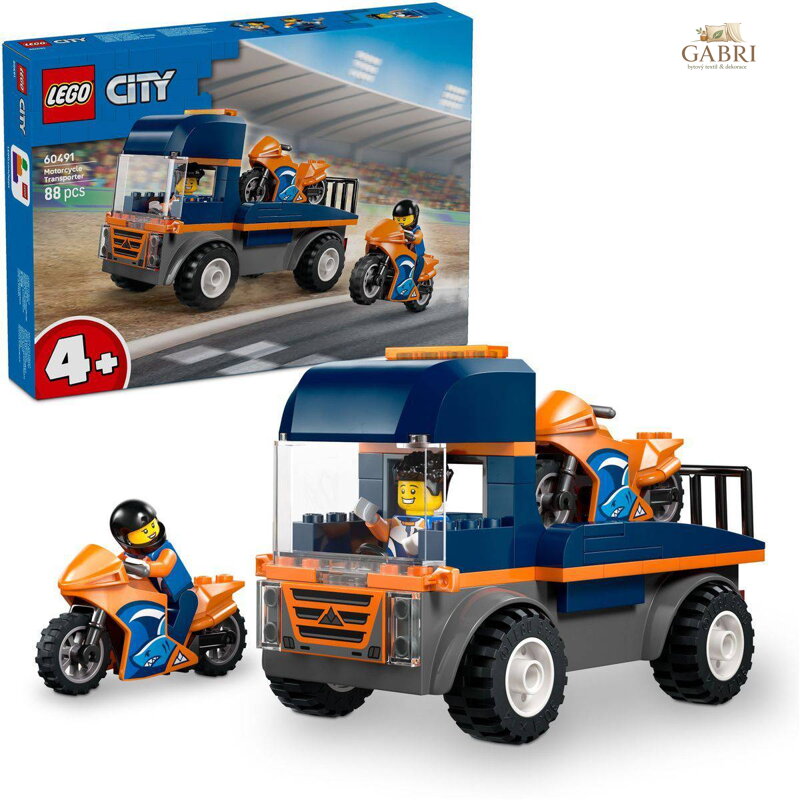 LEGO CITY Kamion na přepravu motorek 60491 STAVEBNICE