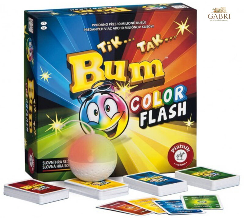 PIATNIK Hra TIK TAK BUM Color Flash na baterie Světlo *SPOLEČENSKÉ HRY*