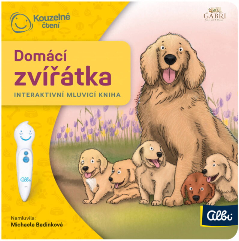 ALBI Kouzelné čtení Kniha interaktivní Domácí zvířátka baby minikniha