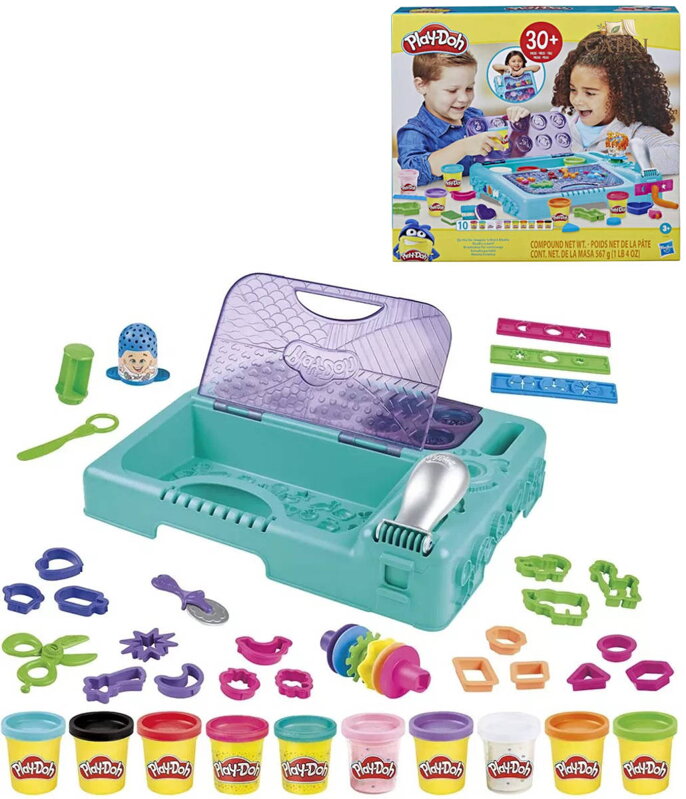 HASBRO PLAY-DOH Kreativní sada na cesty modelína 10 kelímků s doplňky