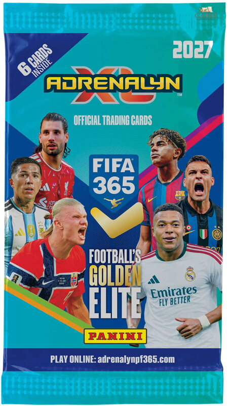PANINI FIFA 365 2026/2027 sběratelské karty set 6ks Adrenalyn XL booster