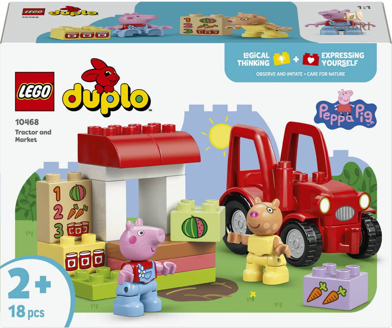 LEGO DUPLO Peppa Pig Traktor a tržnice 10468 STAVEBNICE