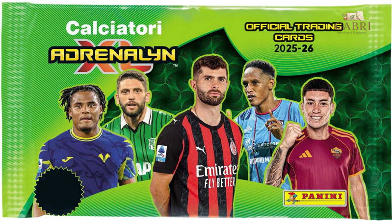 PANINI FIFA Sběratelské karty Serie A 2025/2026 6ks Adrenalyn XL booster