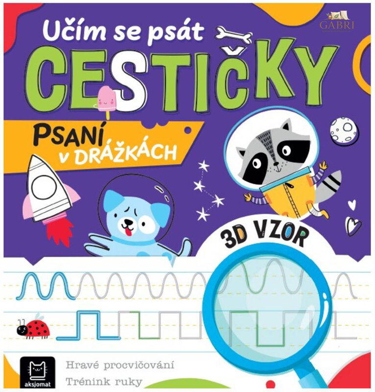 Psaní v drážkách Učím se psát Cestičky