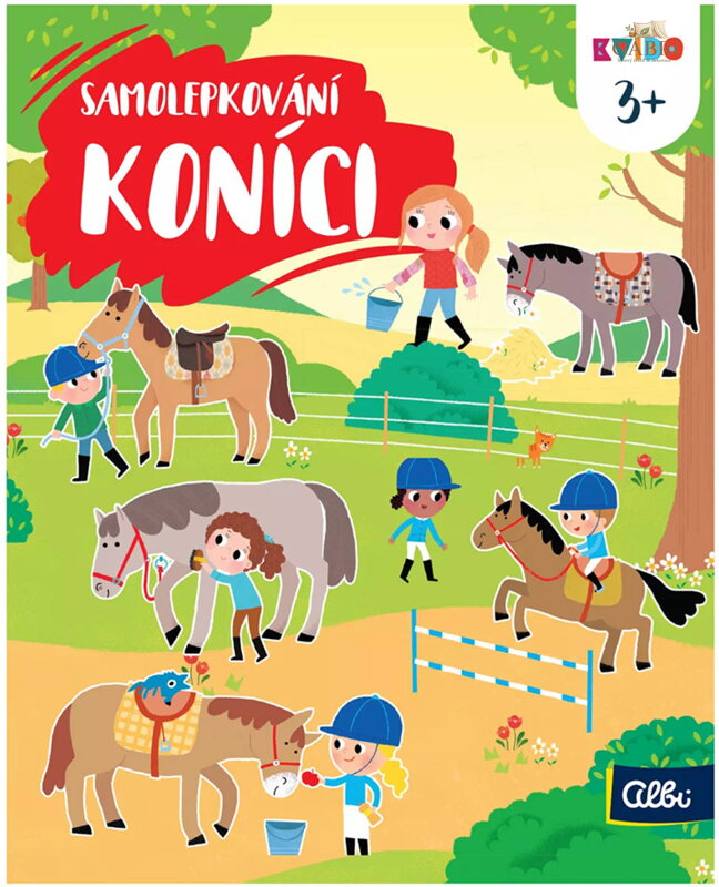 ALBI Kvído Samolepkování: Koníci 100 samolepek