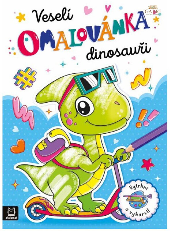 Omalovánka Veselí dinosauři Vytrhni a vybarvi