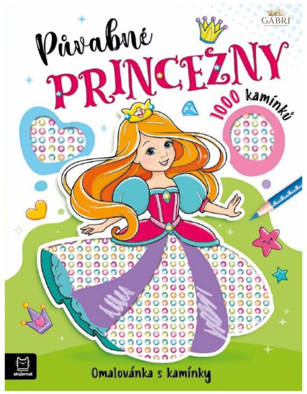 Omalovánka s kamínky Půvabné princezny