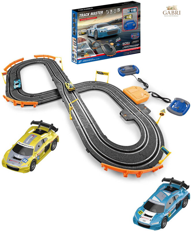 Autodráha Racing Collection Audi 97x66cm Turbo 2 závodní auta na baterie