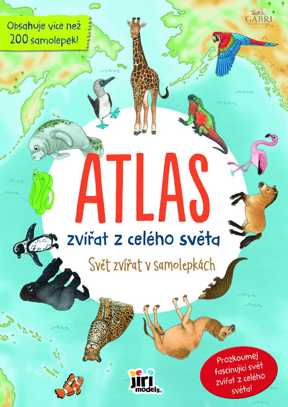 JIRI MODELS Atlas Zvířata světa Svět zvířat v samolepkách