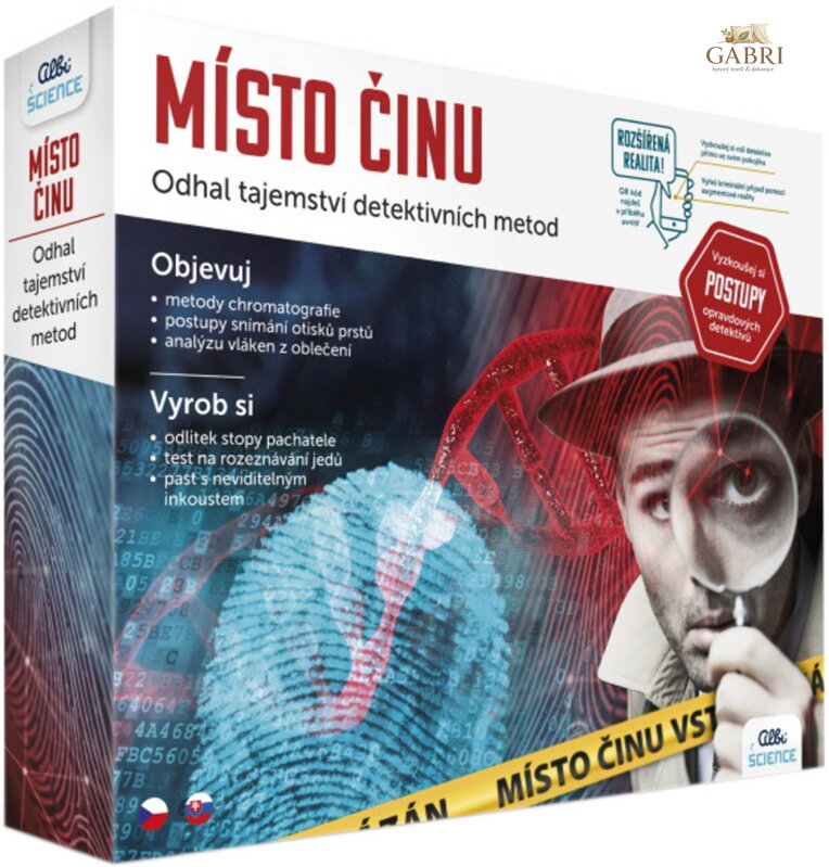 ALBI SCIENCE Místo činu experimentální vědecká sada malý detektiv