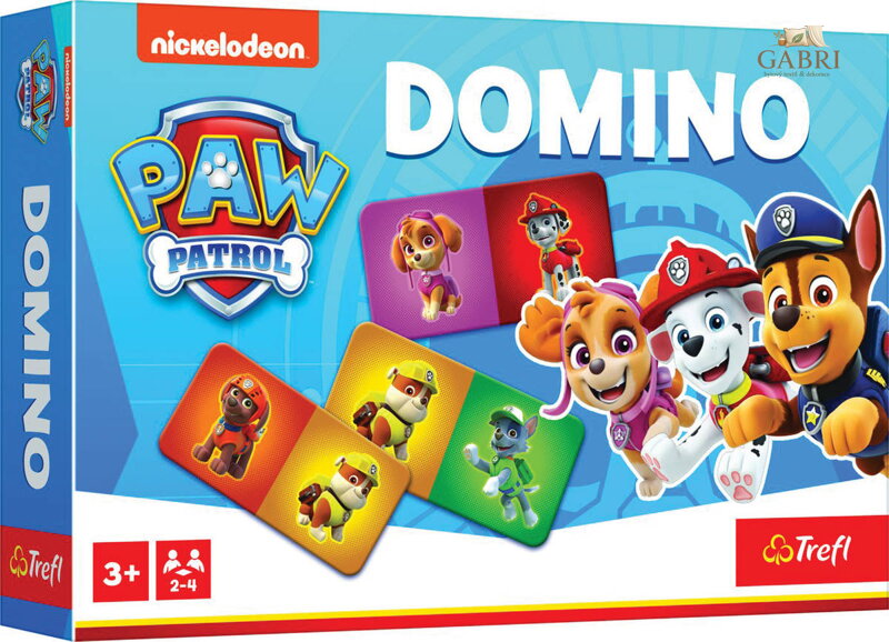 TREFL HRA Domino Tlapková Patrola 21 dílků karton *SPOLEČENSKÉ HRY*