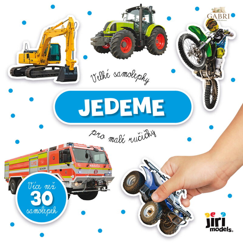 JIRI MODELS Velké samolepky pro malé ručičky Jedeme