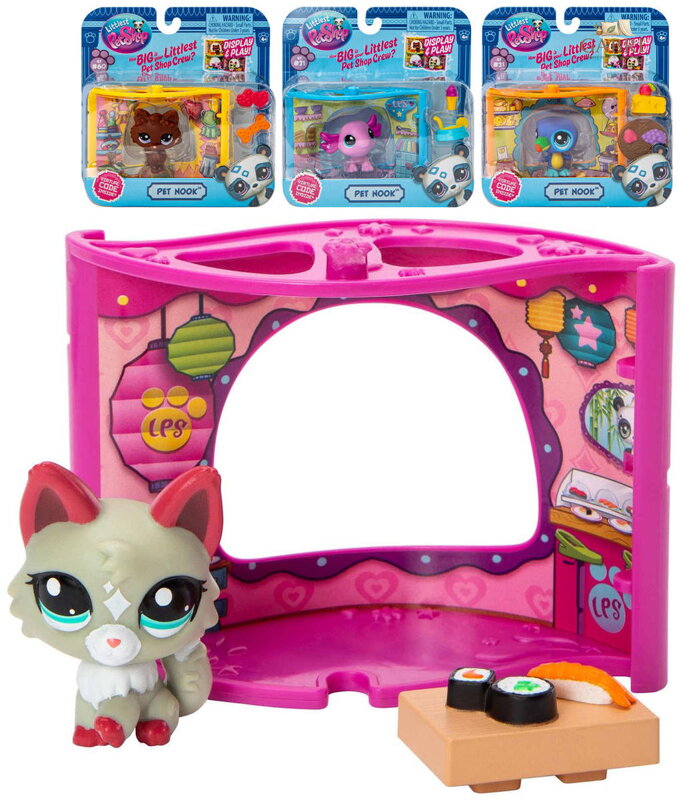 HASBRO LPS Littlest Pet Shop Nook zvířátko s doplňky 4 druhy