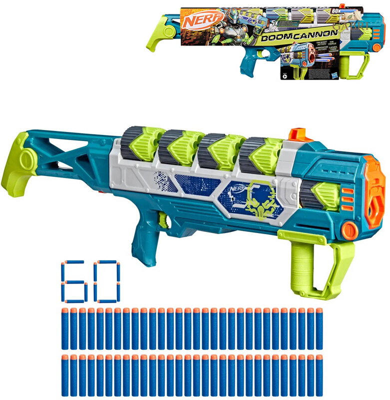 HASBRO NERF Rebel Ops Doom Cannon set blaster + 60 šipek Elite