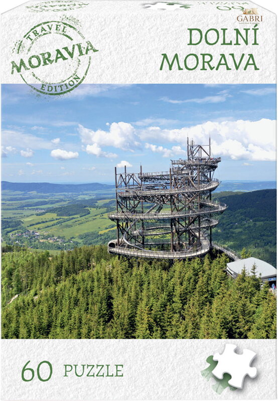 DINO Puzzle Travel Moravia Dolní Morava 60 dílků 24x22cm skládačka
