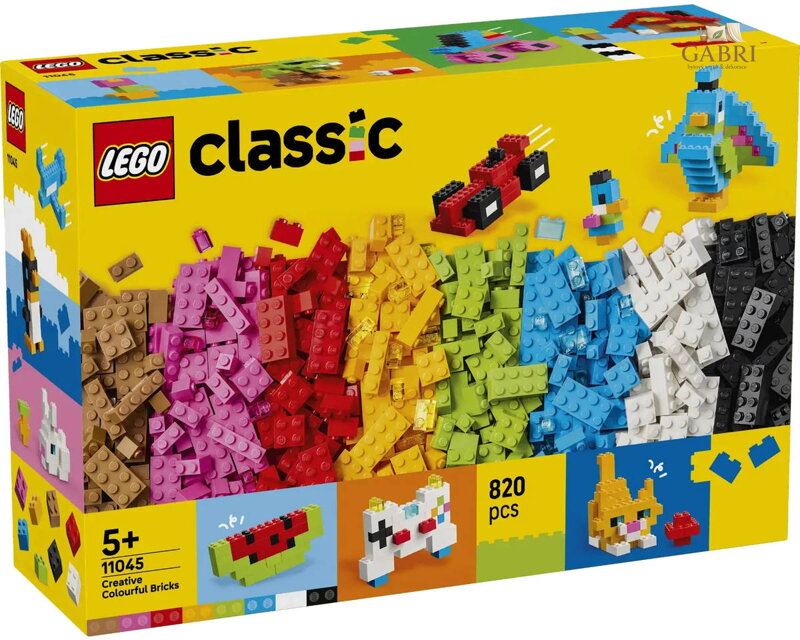 LEGO CLASSIC Pestrobarevné kreativní kostky 11045 STAVEBNICE