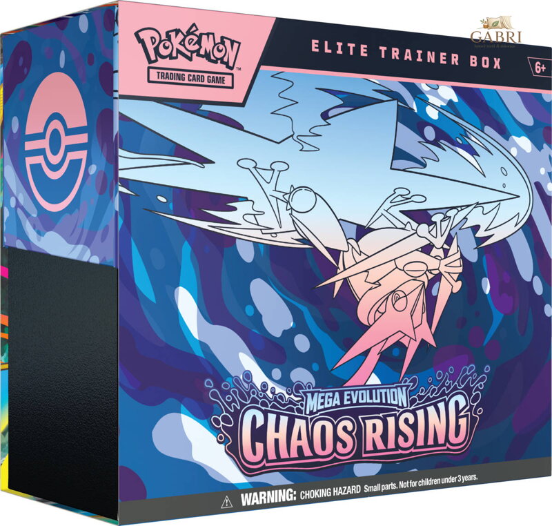 Pokémon TCG: ME04 Chaos Rising Elite Trainer Box set 9x booster s doplňky