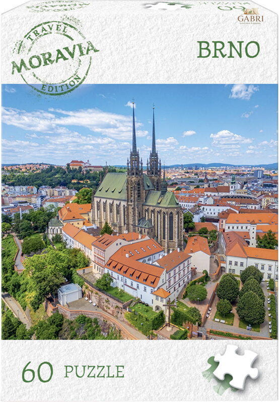 DINO Puzzle Travel Moravia Brno 60 dílků 24x22cm skládačka