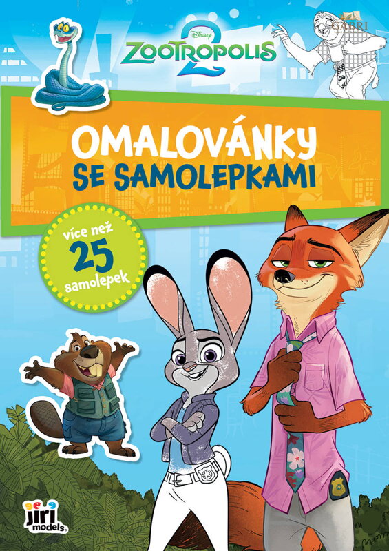 JIRI MODELS Omalovánky A4 se samolepkami Zootropolis