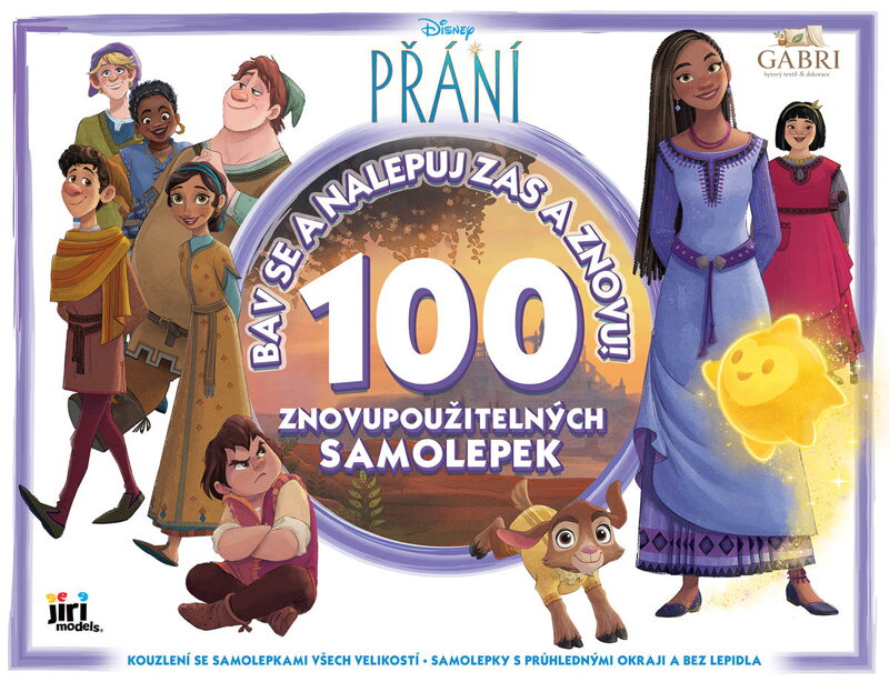 JIRI MODELS Album samolepky Disney Přání Bav se a nalepuj zas a znovu!