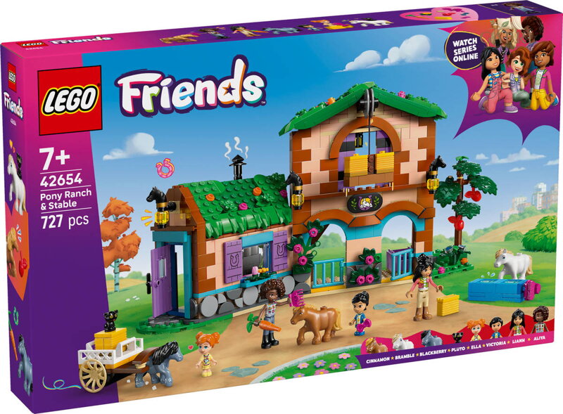 LEGO FRIENDS Ranč s poníky a stáj 42654 STAVEBNICE