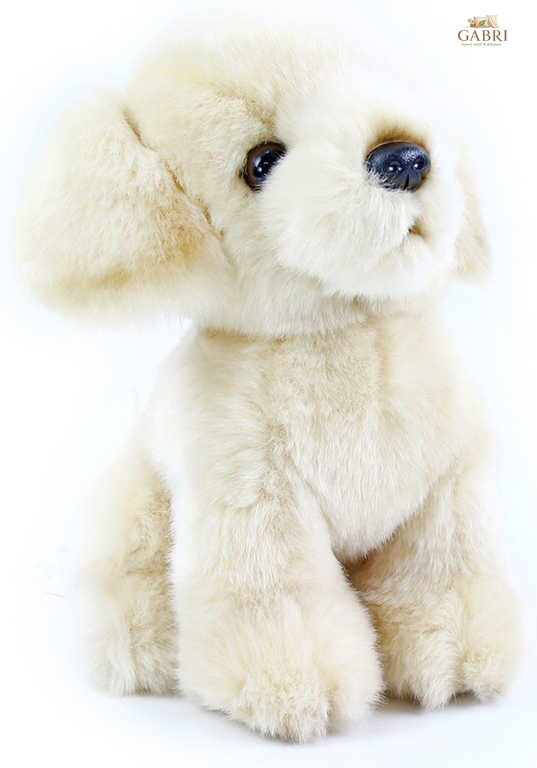 PLYŠ Pes Labrador 18cm bílý *PLYŠOVÉ HRAČKY*