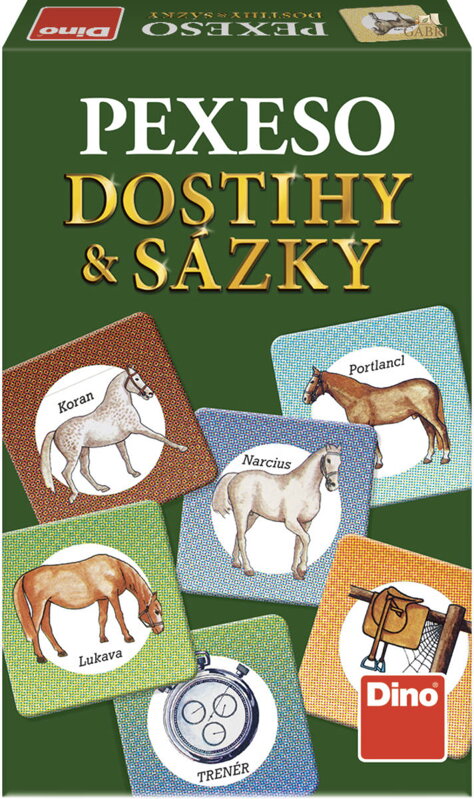 DINO HRA Pexeso Dostihy a sázky *SPOLEČENSKÉ HRY*