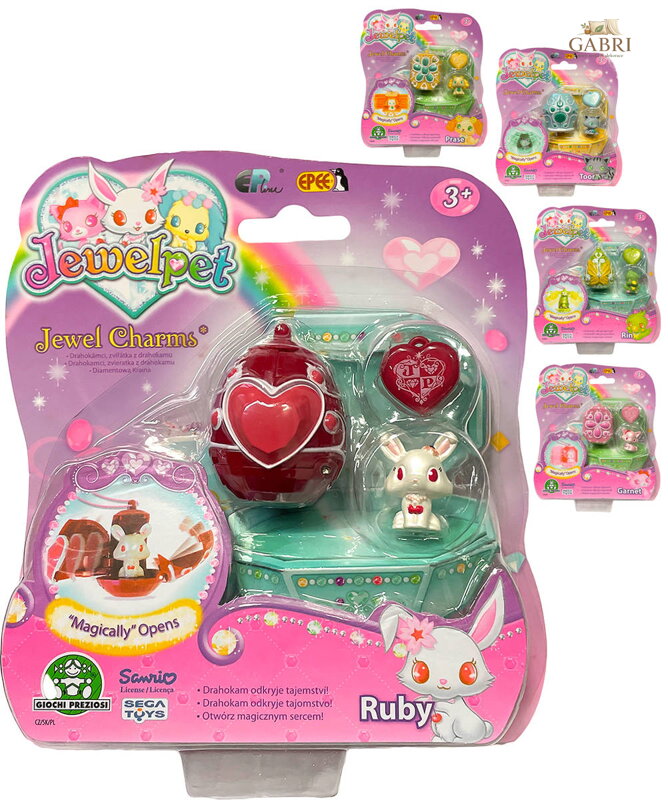 EP Line Jewel Pet blister set zvířátko drahokámek s domečkem různé druhy