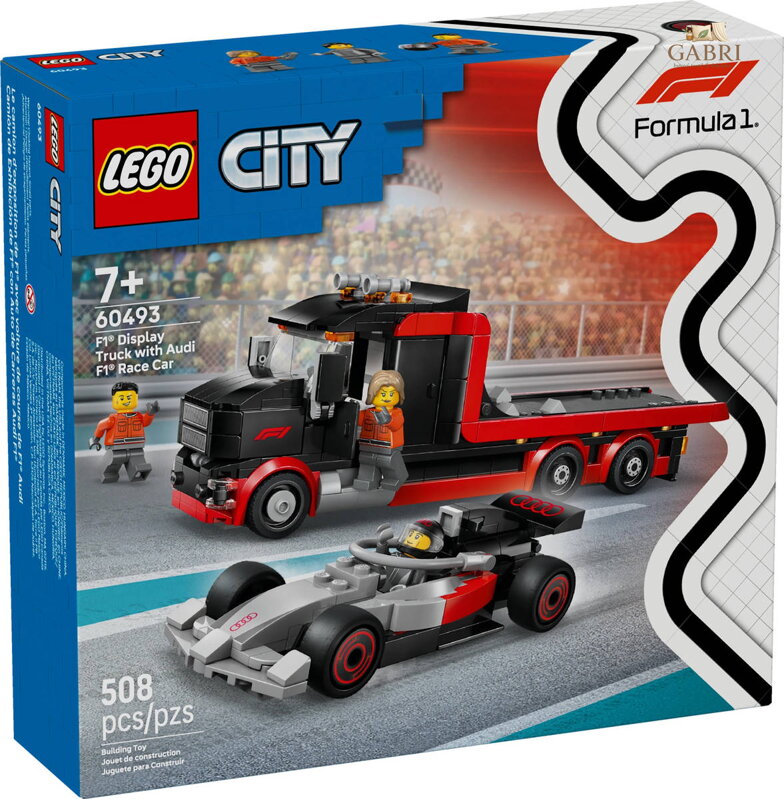 LEGO CITY Výstavní náklaďák + závodní auto Audi F1 60493 STAVEBNICE