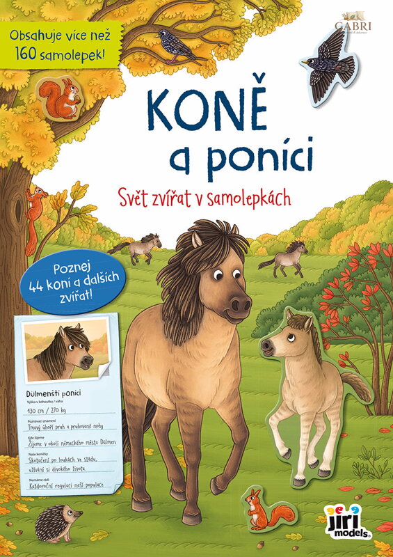 JIRI MODELS Svět zvířat v samolepkách Koně a poníci