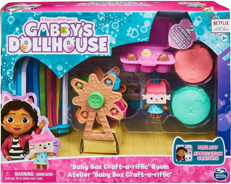 SPIN MASTER Gábinin kouzelný domek deluxe pokojíček dílna