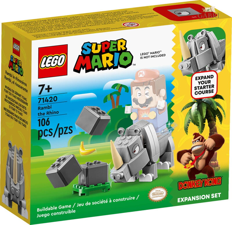 LEGO SUPER MARIO Nosorožec Rambi (rozšíření) 71420 STAVEBNICE