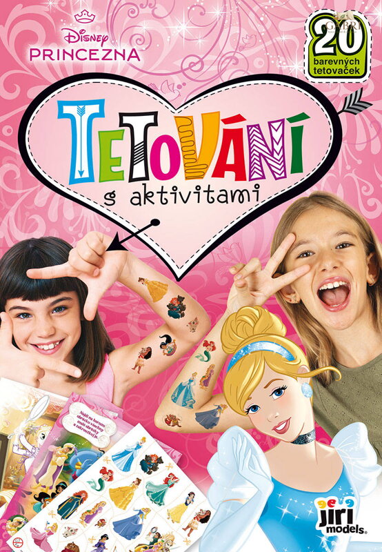 JIRI MODELS Tetování s aktivitami Disney Princezny 20 tetovaček