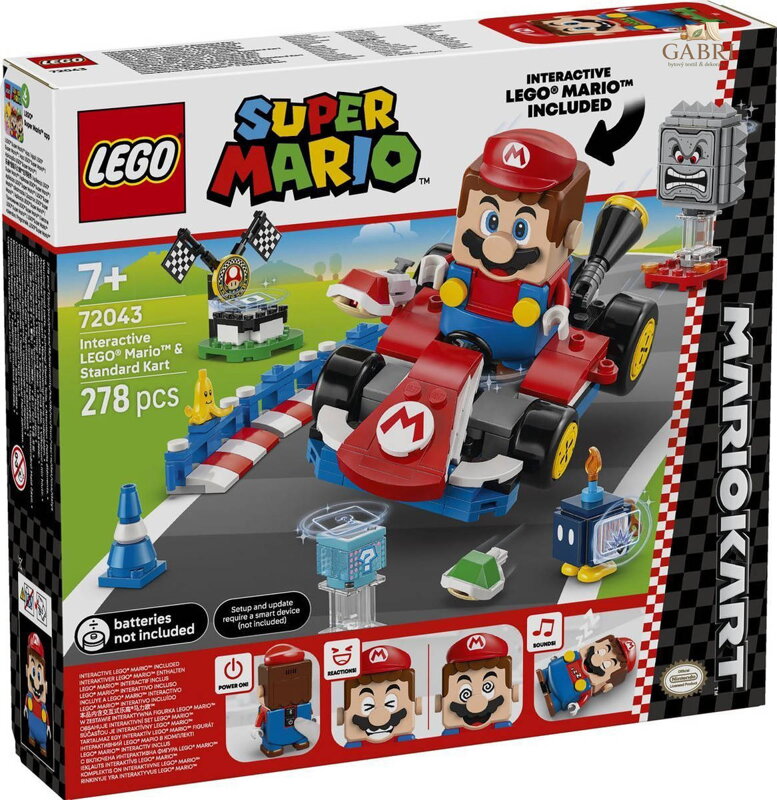 LEGO SUPER MARIO Mario a Standard Kart 72043 STAVEBNICE