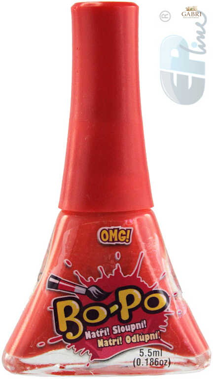 EP line BO-PO Lak na nehty dětský červený OMG! 5,5ml na kartě