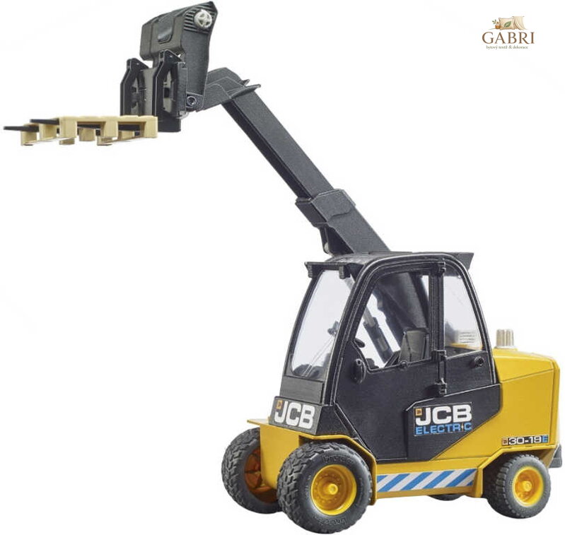BRUDER 02512 Vysokozdvižný vozík JCB set manipulátor s paletou