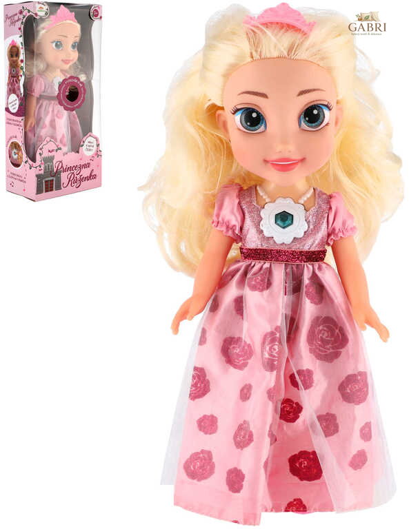 Panenka princezna Růženka 35cm mluví zpívá na baterie Světlo Zvuk CZ