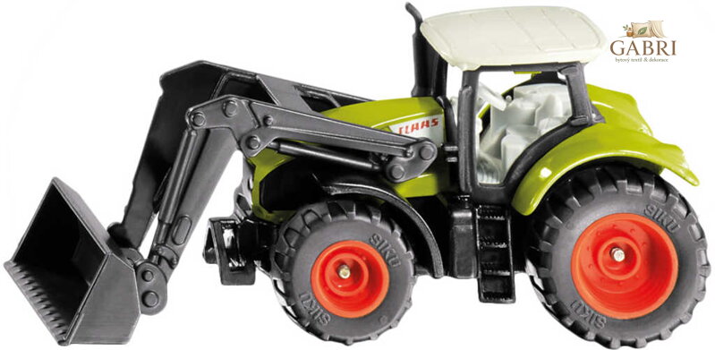 SIKU Blister traktor Claas Axion s předním nakladačem model kov 1392