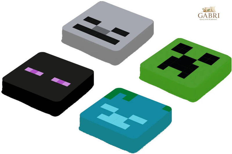 PIXIE CREW & MINECRAFT Náhradní multipixely I. set 4ks silikon