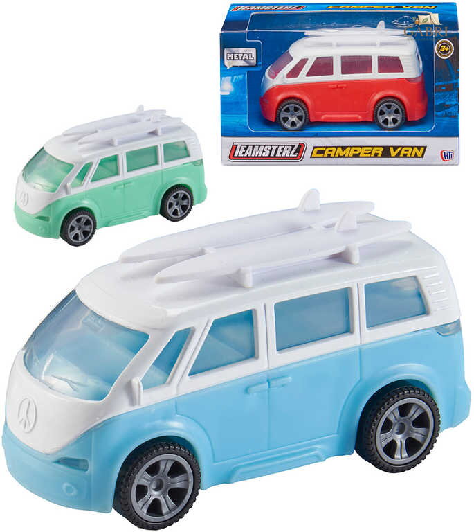 Teamsterz auto Camper Van kovové 3 barvy v krabičce