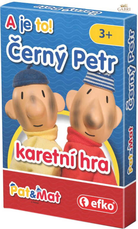 EFKO Hra karetní Černý Petr Pat a Mat *SPOLEČENSKÉ HRY*