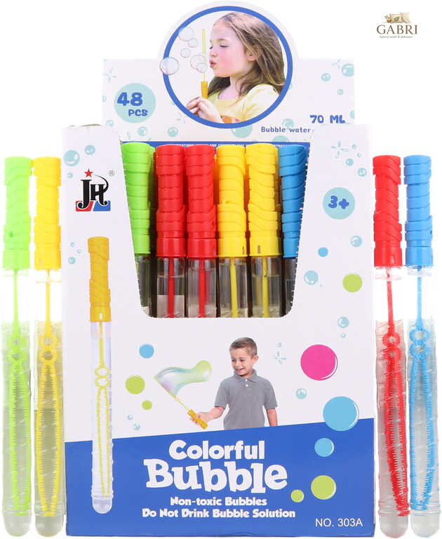 Bublifuk meč 70ml dětský bublifukovač velké bubliny 4 barvy