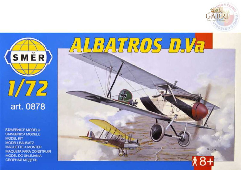 SMĚR Model letadlo Albatros D.V 1:72 (stavebnice letadla)