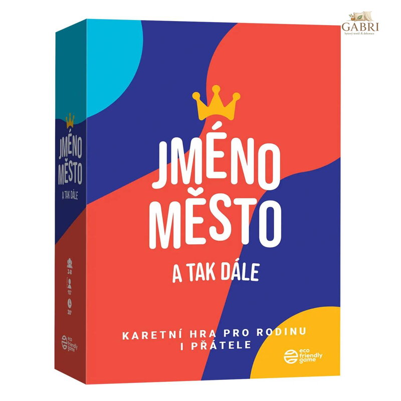 HRA Jméno, město a tak dále karetní *SPOLEČENSKÉ HRY*